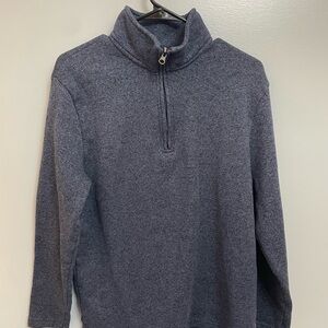 Women's Blue Quarter-Zip Sweater